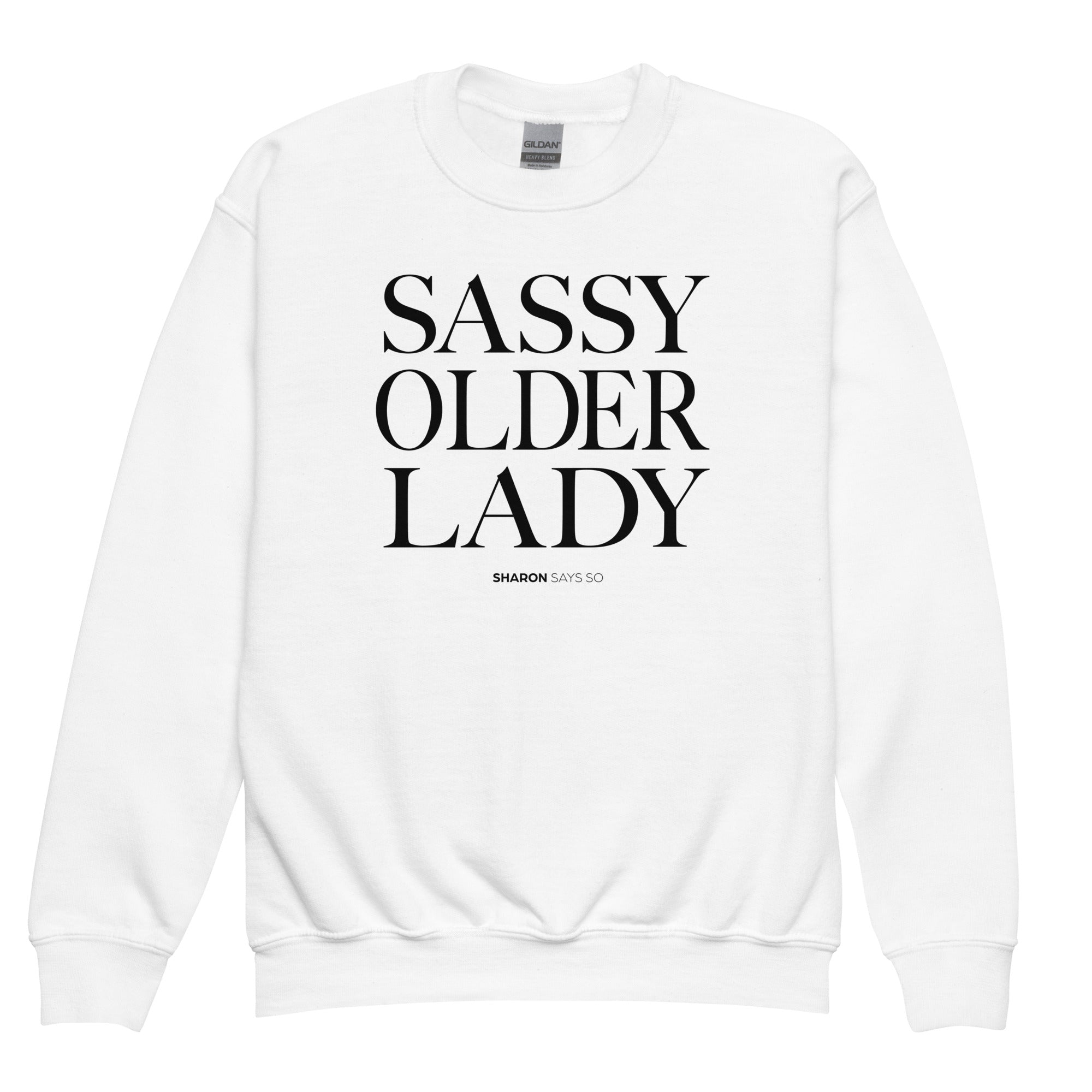 Sassy Older Lady - Youth Crewneck Sweatshirt